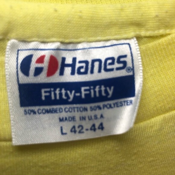 VINTAGE 1983  Fishing T-Shirt  Hanes Single Stitch - Picture 4 of 6